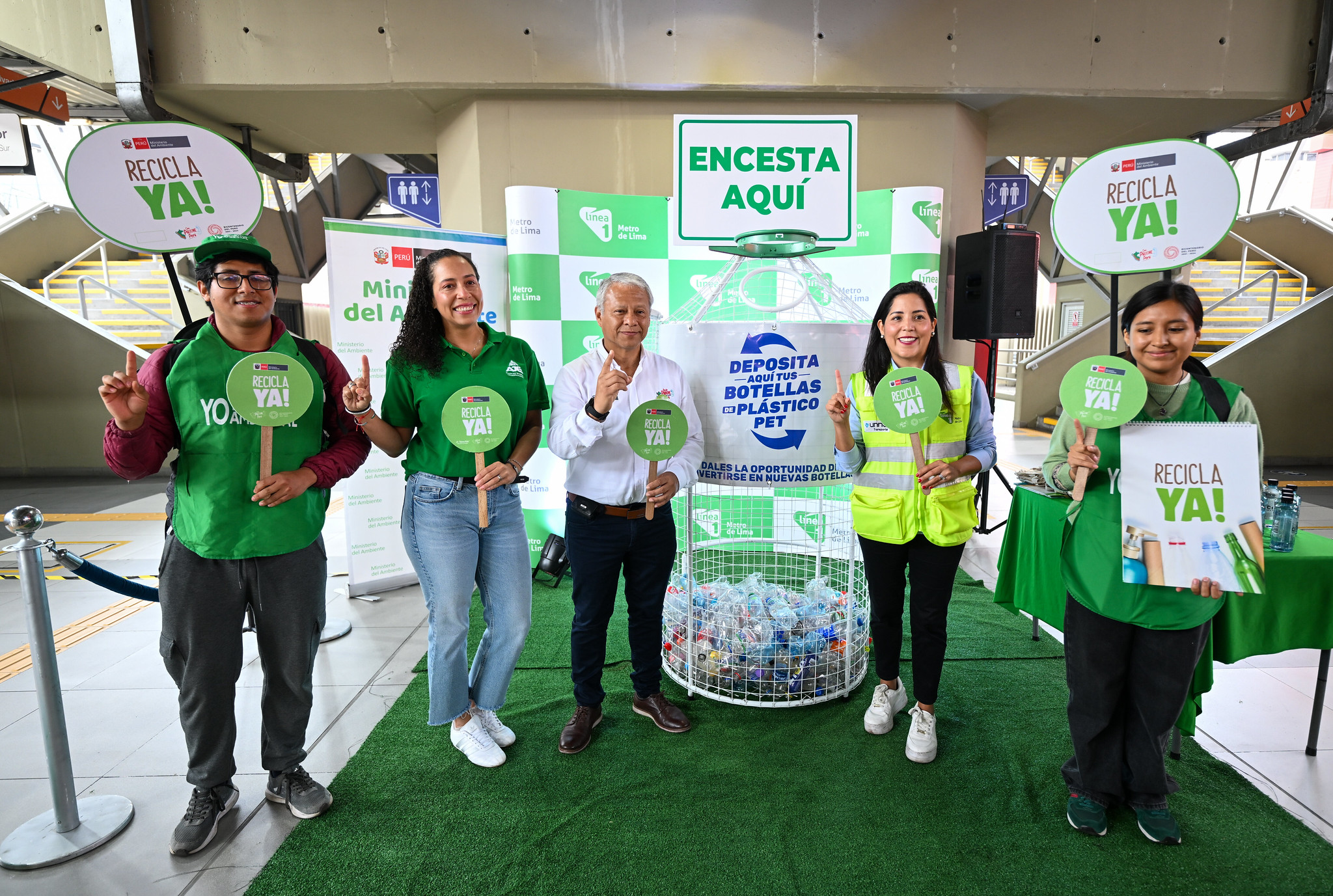 Recicla YA en la Línea 1 del Metro de Lima